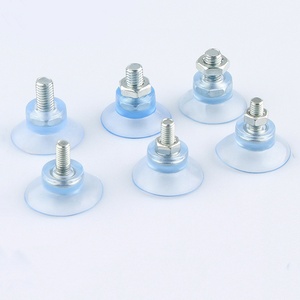 Screw Suction Cup with Rod Transparent PVC <b>Adjustable</b> for Fixed Glass Coffee <b>Table</b> GQK GW2581803 Modern Durable - Product Image 1