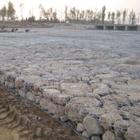 Fournisseur chinois Fil de fer galvanisé tissé torsadé inversé Boîte de gabion en pierre d'inondation anti-corrosion Maille de gabion Trou hexagonal