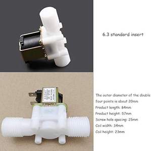 Aismartlink 1/2 "Gewinde Kunststoff-Magnetventil Wasser einlass Durchfluss schalter Magnetische Wasser luft Normaler weise geschlossene Werkzeuge DC 12V - Product Image 2