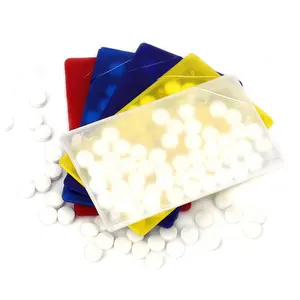 Caixa de plástico empacotada alimento a granel tablet mints doces