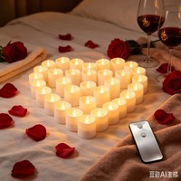 Bougie LED étanche à effet flamme 3D avec télécommande, alimentée par piles, pour décoration extérieure et intérieure, idéale pour les fêtes - Approvisionnement direct usine