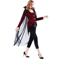 Halloween Carnaval Vampire Queen Dress Femmes Bloodsucker Cosplay Costumes