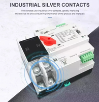 JULAN 2P PV DC saklar pemilih Transfer otomatis, saklar fase tunggal ATS 100/2P 100A 63A AC Dual Power