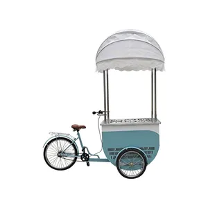 Fiets Outdoor Food Kar Driewieler Winkelcentrum Kiosk Mobiele Elektrische Ijskar