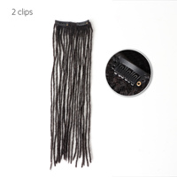 Orientfashion Extensions de cheveux humains à pince pour dreadlocks Tresses de cheveux humains afro crépus bouclés à clip