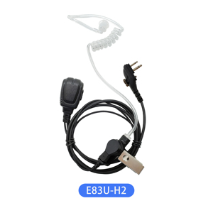 E83U-H2 nhà máy bán buôn hai cách phát thanh Acoustic Ống earset với Mic cho hytera đài phát thanh di động - Product Image 1
