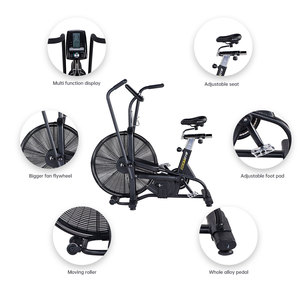 Vélo d'exercice commercial à résistance variable automatique, ventilateur intégré, pas besoin d'ajustement manuel des vitesses, vélo de gym - Product Image 5