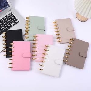 होंगबो सबसे ज्यादा बिकने वाली 7-रंग डिस्क-बाउंड ए 6 एम्बॉस्ड पेबल बजट बिंदर प्लानर सिस्टम के रूप में नकद लिफाफे के साथ - Product Image 1