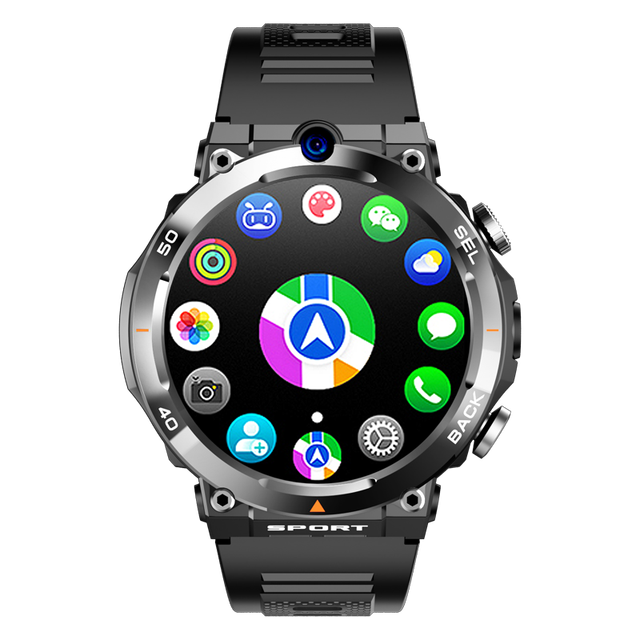 OEM H10 Wi-Fi Smart Watch SIM 4G IP67 Waterproof Android Camera Alarm Clock Sleep Tracker Health GPS OLED Display 4 Answer Calls