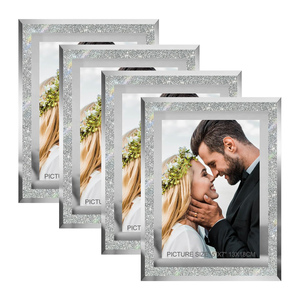 Custom Size Crystal <b>Photo</b> <b>Frame</b> UV Printing Eco-Friendly Handmade Hanging Picture <b>Frame</b> <b>4x6</b> 5x7 8x10 A4 Modern Table Setting - Product Image 1