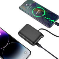 Nouvelle collection 2026 : Powerbanks portables avec câble Type-C intégré, charge rapide, logo personnalisé, affichage numérique, mini batterie externe