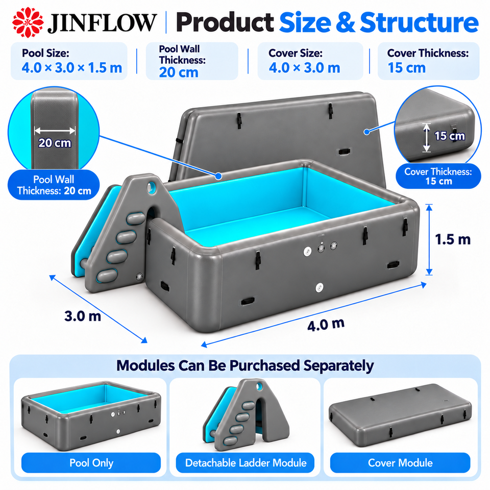 High Quality Inflatable PVC Rectangular Swimming Pool for Children ...