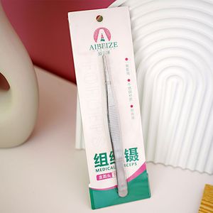 Aibeze round-head stainless steel forceps, auxiliary forceps, household medical <b>clips</b>, thickened and hardened surgical <b>tools</b> - Product Image 2