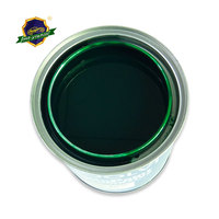 Peinture automobile 2K haute brillance, haute teneur en solides, vert jaunâtre, revêtement liquide en spray