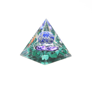 Wholesale Crystal Sphere Energy Pyramide Orgonite Healing <strong>Stones</strong> Orgone Pyramids for Decoration - Product Image 6