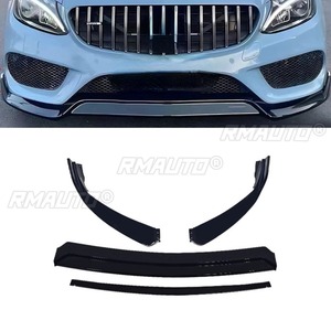 สปอยเลอร์กันชนหน้ารถยนต์ ชิ้นส่วนตกแต่งสำหรับ Mercedes Benz W205 2015-2018 ตัวป้องกันกันชน - Product Image 1