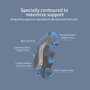 Lenden <span class=keywords><strong>massage</strong></span> kissen Wirbelsäulen rücken Taillen stütz kissen für Bürostuhl Auto - Product Image 4