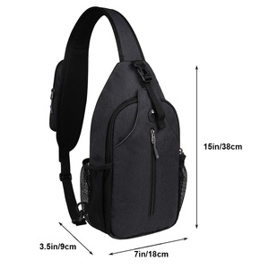Venda quente Antifurto Fone De Ouvido Buraco Impermeável Pvc Esporte Sling Ombro Crossbody Personalizado Mulheres Homens Peito Pack <span class=keywords><strong>Bag</strong></span> Homens Sling <span class=keywords><strong>Bag</strong></span> - Product Image 3