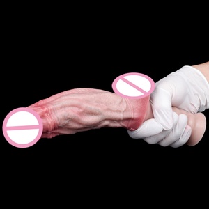 5.2cm Thick Double-layer <b>Dildo</b> Hand Shank Huge Realistic <b>Dildo</b> Female Masturbation Tools Prostate Stimulation Sex Toys for Women - Product Image 5