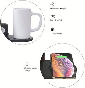 多機能カップウォーマー 4 in 1 ワイヤレス充電スタンド ドッキングステーション コーヒーマグウォーマー付き <span class=keywords><strong>iPhone</strong></span> <span class=keywords><strong>11</strong></span> Pro Max/X対応 - Product Image 5