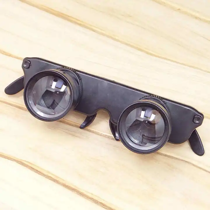 black 3x28 magnifier glasses style outdoor