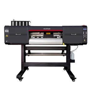 Best Quality 4 head i3200 Printhead 8 Color NY-650DF Transfer PET Film DTF Printer T-shirt Printing Machine with powder shaker