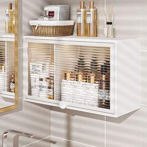 Nouvelle toilette murale avec porte de placard, multifonctionnelle, armoire de salle de bain, boîte de rangement pour articles de bain - Product Image 5