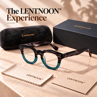 Montures de lunettes rondes vintage en acétate épais avec logo personnalisé, fabriquées à la main, pour verres optiques sur ordonnance, avec rivets à trois points, prêtes à être expédiées