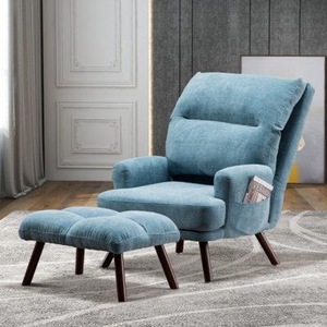 Free Sample Home Furniture Modern Hotel Balcony Reclining Fabric <strong>Living</strong> <strong>Room</strong> Recliner Leisure Velvet <strong>Lounge</strong> Sofa <strong>Chair</strong> - Product Image 6
