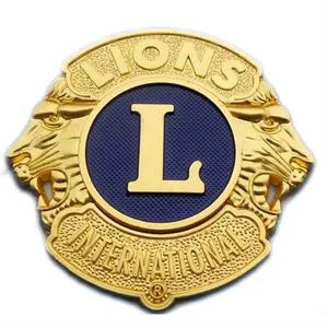 Custom Lions Club International 3D Classic Masonic Car Emblemas Insignias
