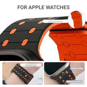 <span class=keywords><strong>Correa</strong></span> de Silicona para <span class=keywords><strong>Apple</strong></span> <span class=keywords><strong>Watch</strong></span>, Pulsera de 45mm, 41mm, 44mm, 49mm, 40mm, 38, 42mm, 46mm, Serie 1110, 9, 8, <span class=keywords><strong>7</strong></span>, 6, 5, 3 - Product Image 4
