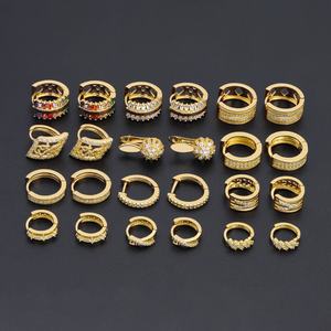 Venta Directa Jxx, Precio al por Mayor, Pendientes de Circonita Cúbica Chapados en Oro de 24k, Estilo Clásico, Moda para Mujer, para Bodas y Fiestas - Product Image 2