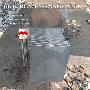 Dalle de granit gris foncé poli moderne, écologique et durable pour comptoir de cuisine, décoration intérieure, dessus de lavabo et revêtement de sol - Product Image 2