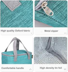 Carré 4L Fourre-Tout Isolé Sac <span class=keywords><strong>À</strong></span> Cordon Thermique Coton Toile Refroidisseur <span class=keywords><strong>Maurice</strong></span> Thème 600d <span class=keywords><strong>À</strong></span> La Mode Usine Directe En Gros - Product Image 6