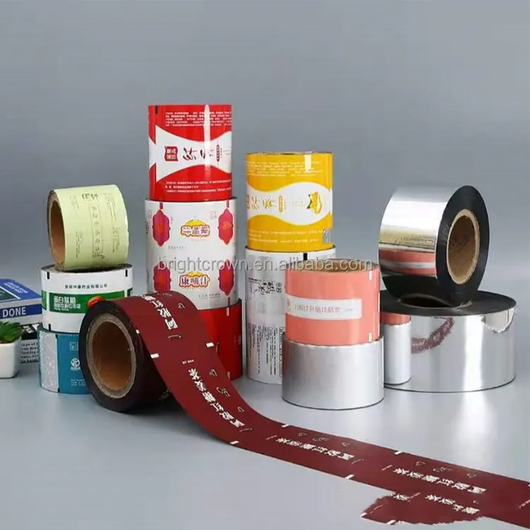 Film d'emballage en plastique laminé pour préservatif pour usage alimentaire et pharmaceutique Matériau composite enduit et imprimé