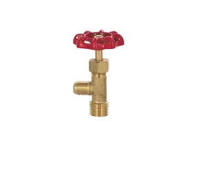 American Popular Lead Free Superior Quality Forged Brass Stop Valve Brass Boiler Drain