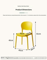 Chaise ergonomique en maille de haute qualité et confortable, siège en PP, chaise latérale en plastique pour café, table à manger, empilable