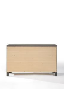 Gray Finish Modern Solid Wood Metal MDF Dresser Chest of Drawers Mirror for Living Room Bedroom - Product Image 5