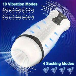 Masturbateur masculin de type poche vaginale, 10 vitesses, matériau <span class=keywords><strong>TPE</strong></span>, aspiration vibrante, sexe pour adultes, marque OEM - Product Image 4