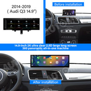 Écran de voiture <span class=keywords><strong>Android</strong></span> <span class=keywords><strong>Q3</strong></span> 14,9 pouces, CarPlay sans fil, <span class=keywords><strong>Android</strong></span> <span class=keywords><strong>Auto</strong></span>, Bluetooth, lecteur DVD de voiture pour mise à niveau de l'écran <span class=keywords><strong>Audi</strong></span> 2014 - <span class=keywords><strong>2019</strong></span> - Product Image 2