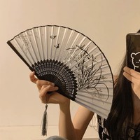Nouveau éventail pliant en bambou de style chinois, accessoire photo et d'accompagnement pour la danse classique, conçu pour les sites scéniques d'inspiration antique, vente en gros