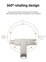 Clé USB 4-en-1 à prix d'usine pour ordinateur Android, tablette, clé USB OTG