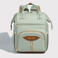 Nouvelle Mode Dame Momie Sac Grande Capacité Supérieure Inférieure Couches Maternelle Bébé Sac Léger Haut de Gamme Étanche Nylon Tout