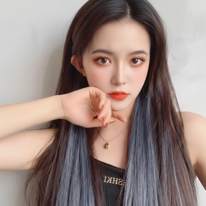 Set di capelli Color dei capelli della sorella 6P Set Gel blu cenere per polvere verde Cosplay - Product Image 1