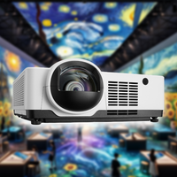 Projecteur holographique 3LCD laser à courte focale, projection immersive en 3D professionnelle, 6000 lumens, projecteur laser 4K, usine