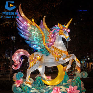 SGFL375 Festival Decoration <b>Chinese</b> Traditional Colorful Horse <b>Lantern</b> Animal <b>Lantern</b> for Amusement Park - Product Image 6