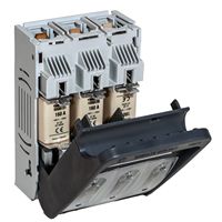 Sectionneur à fusibles NH à double fréquence 50/60Hz, type horizontal, 3 pôles, IEC 60947, contacts plaqués argent, corps ignifuge