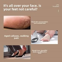 Lime électrique professionnelle rechargeable pour éliminer les callosités des pieds, outil de pédicure pour le soin des pieds secs, gercés et à peaux mortes