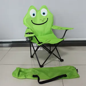 Green Frog Pattern Kinder Picknick Stühle Camp Chair Klappbar im Freien