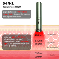Lampe de thérapie par lumière rouge rechargeable 660nm 850nm, appareil à lumière infrarouge portable, thérapie de soulagement de la douleur, lumière LED